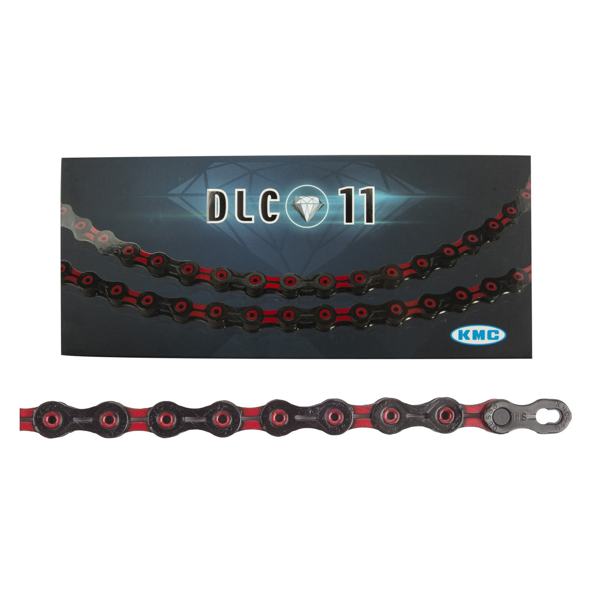 KMC X11SL Super Light Chain - 11-Speed, 116 Links, Black/Red 1