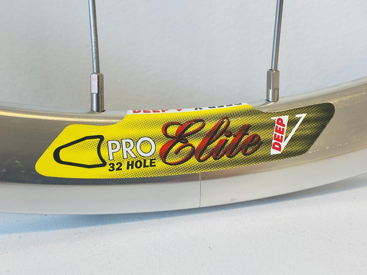 Velocity Pro Elite Deep-V 700c Tubular Track Wheelset Fix/Fix 32h 100/120 Silver 3