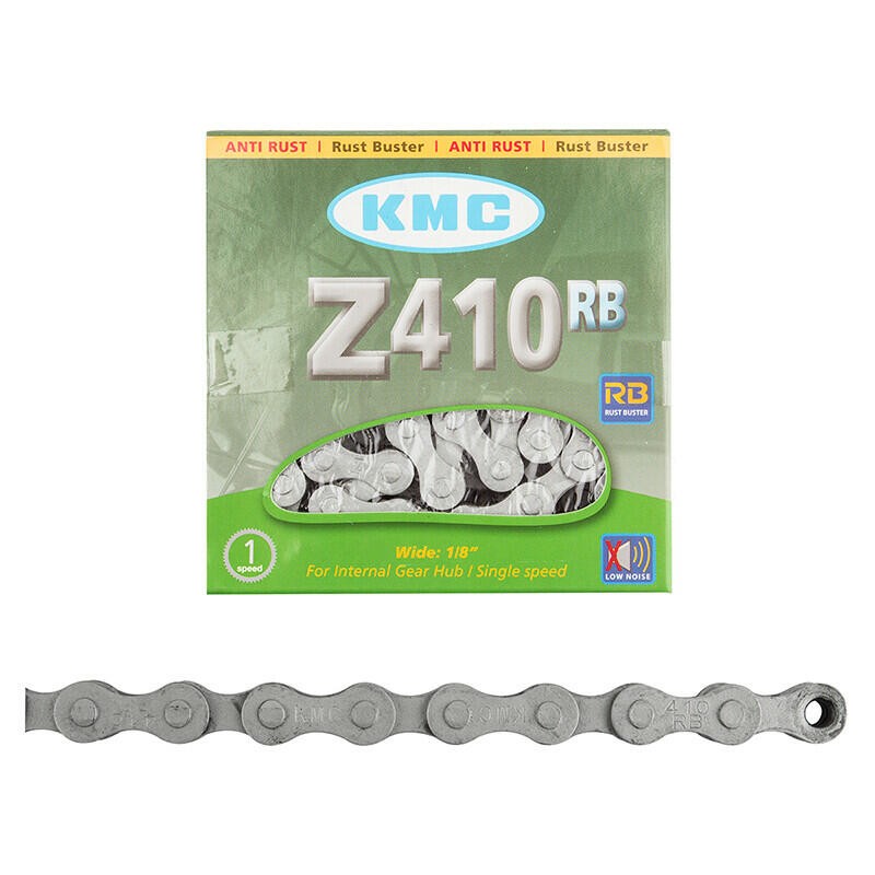 KMC S1 RB Rustbuster Chain - Single Speed 1/2 x 1/8 112 Links Silver 1