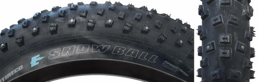 Vee Tire Snowball Fat Bike Tire 20x4.0 Studded Wire 26 TPI Override E-Bike 50 1