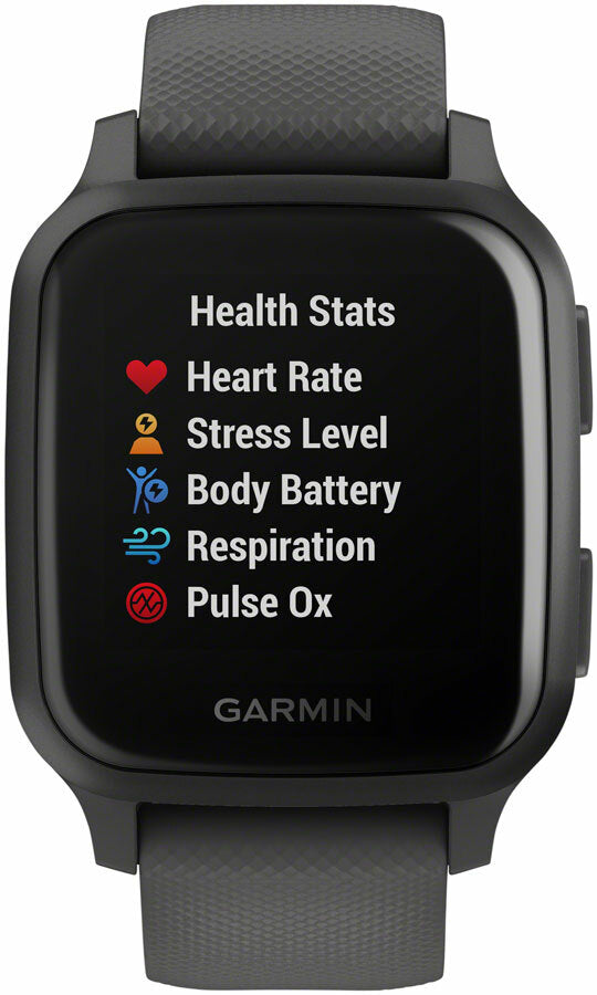 Garmin Venu SQ GPS Watch - Grey / Grey Silicone Band 3