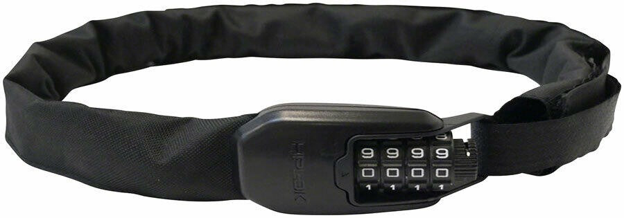 Hiplok Spin Wearable Combination Chain Lock: All Black 1