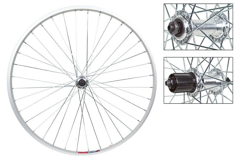 WM Rear Wheel 26x1.5 (559x19 ISO) Alloy Silver 36H TX800 8-10 Speed 135mm 14g 1