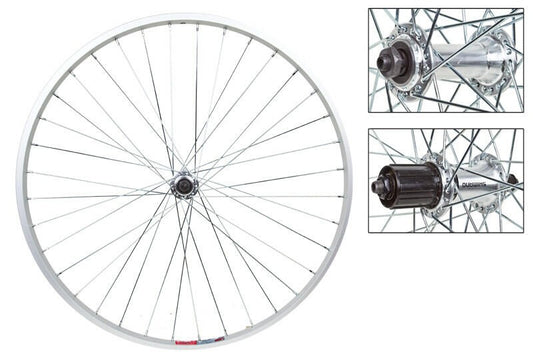 WM Rear Wheel 26x1.5 (559x19 ISO) Alloy Silver 36H TX800 8-10 Speed 135mm 14g 1