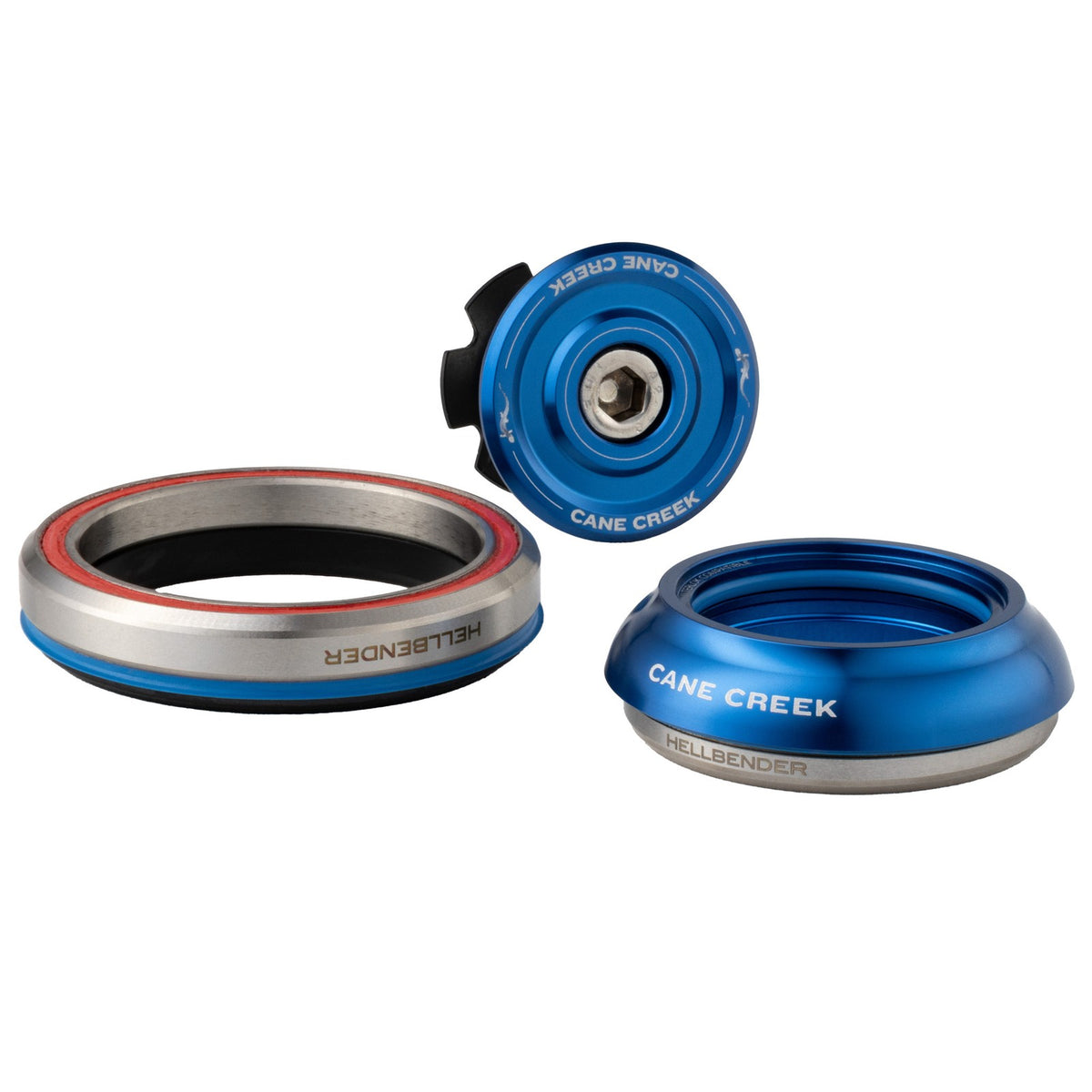 Cane Creek 70-Series Headset IS42/28.6 IS52/40 Blue Hellbender Bearings 1