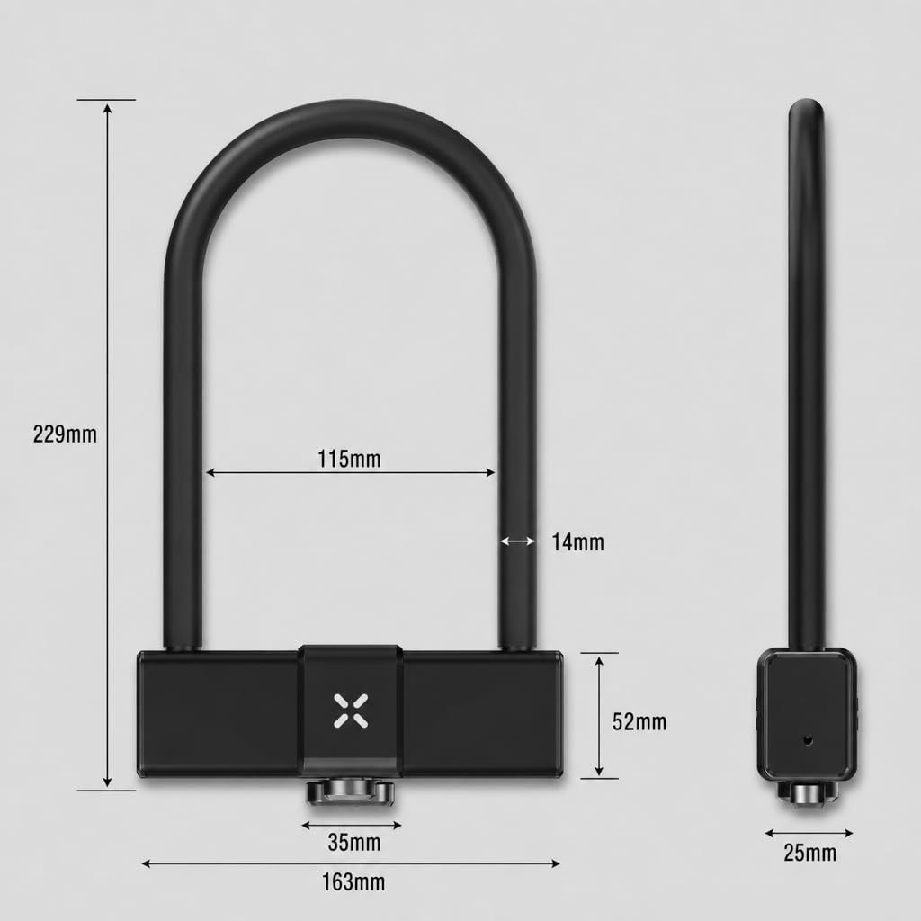 OnGuard BLACK X Titan Smart Shackle U-Lock - Standard 3