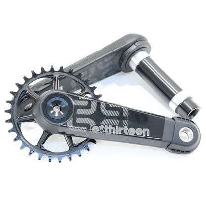 e*thirteen LG1 Race Carbon Crankset 170mm 30T 30mm Spindle 73mm Gen 4 1