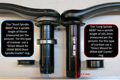 Wolf Tooth Direct Mount for SRAM BB30 Short Spindle Cranks - 32T Drop-Stop B 5