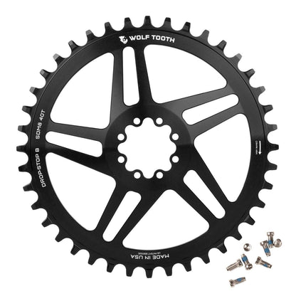 Wolf Tooth Direct Mount Chainring 38T Drop-Stop B for SRAM 8-Bolt Cranksets, 6mm 2