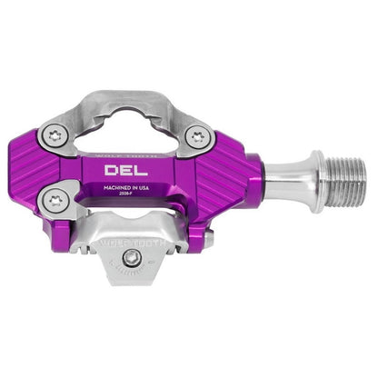 Wolf Tooth DEL Gravel Race Clipless Pedals Alloy Ultraviolet Purple, Shimano SPD 2