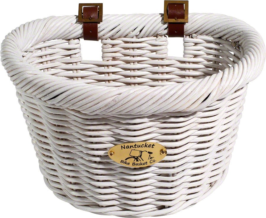 Nantucket Cruiser Bike Basket 14in (l) x 10.5in (w) x 9.5in (h) White 1