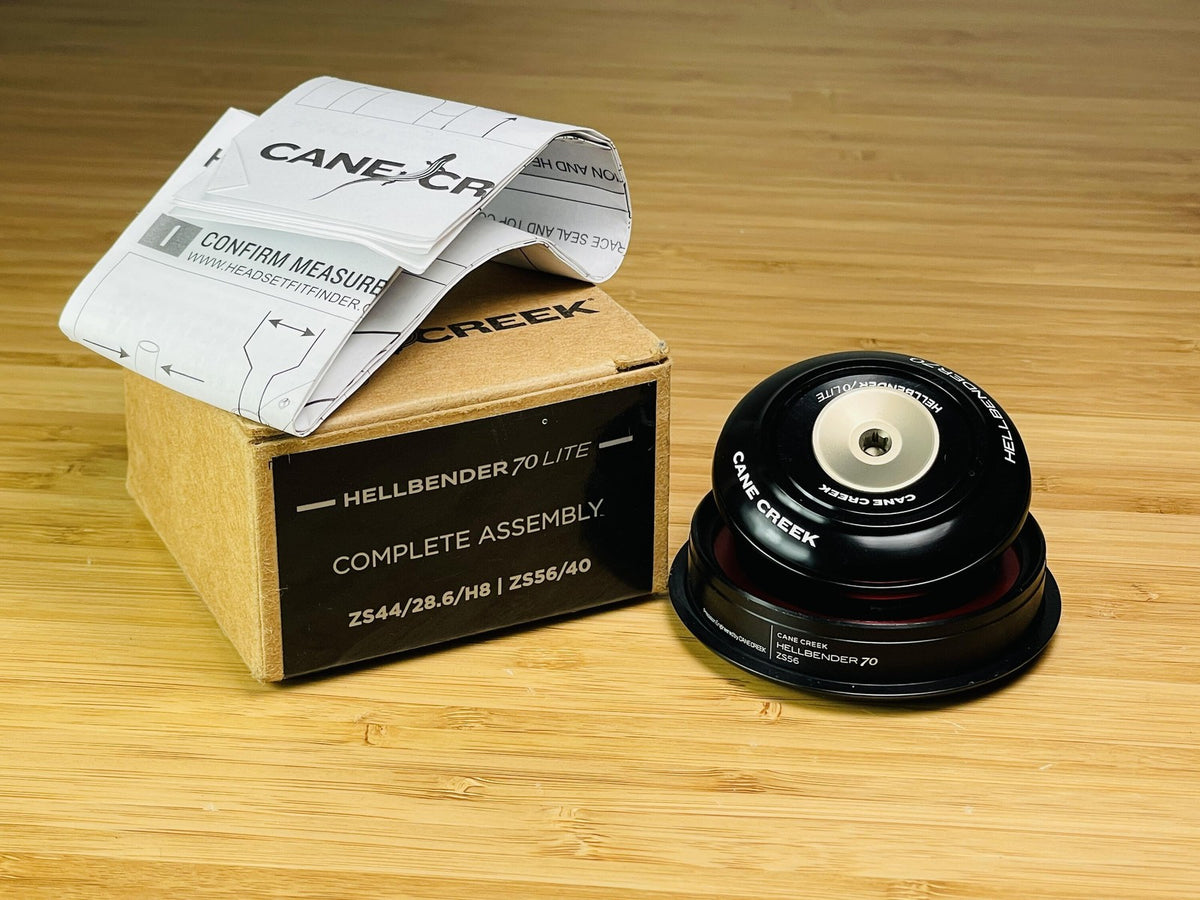 Cane Creek Hellbender 70 Lite Headset - ZS44/28.6/H8 ZS56/40, Tapered, Black 1