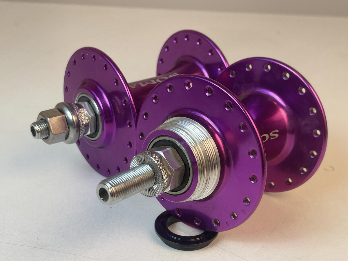 Soma Somax Track Hubs 36h Fix / Free - Purple Anodized 5