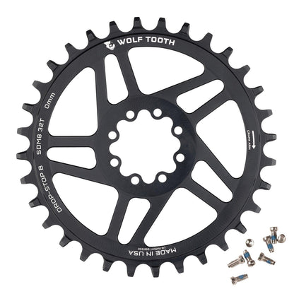 Wolf Tooth Direct Mount Chainring 28T Drop-Stop B for SRAM 8-Bolt Cranksets 3mm 4