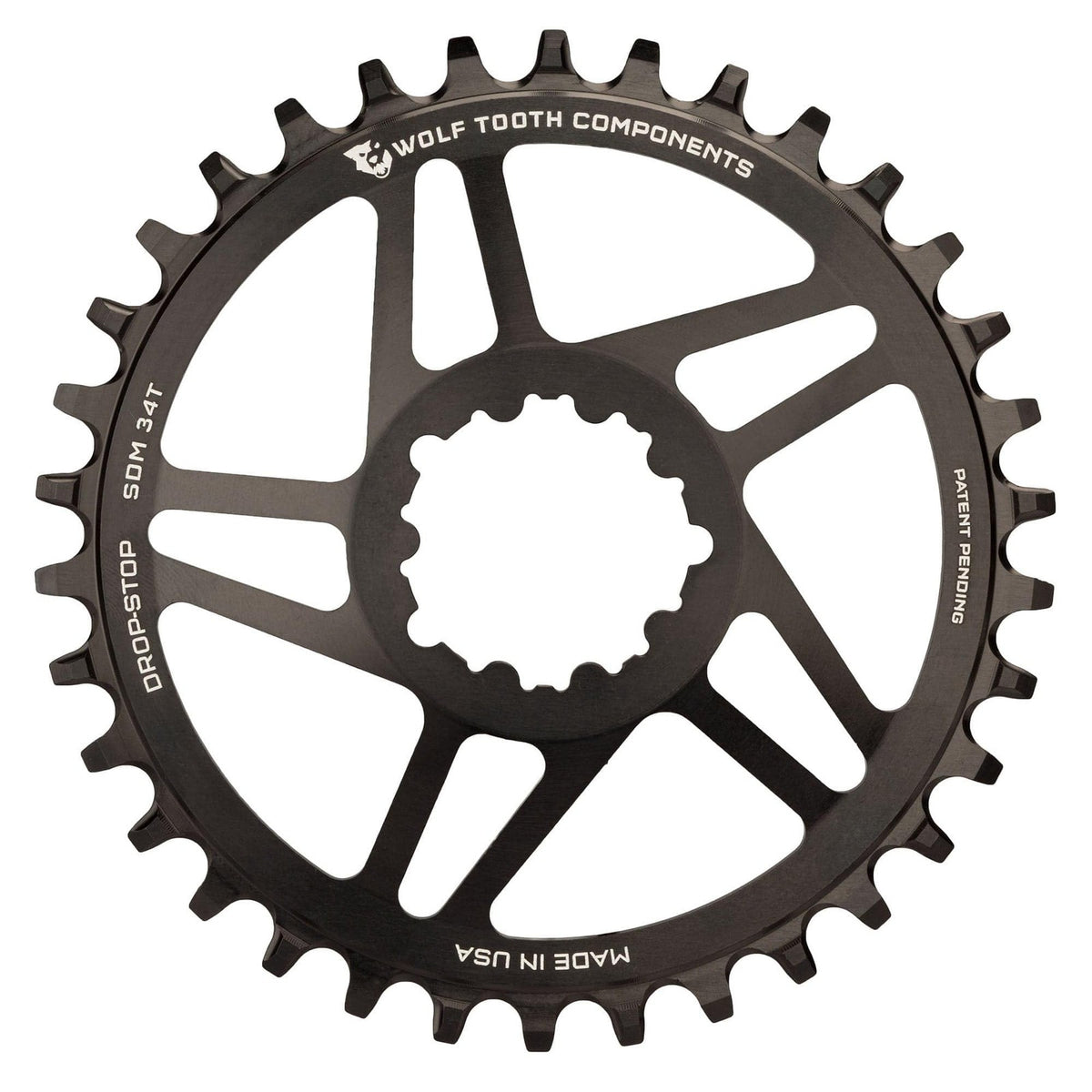 Wolf Tooth Direct Mount for SRAM BB30 Short Spindle Cranks - 32T Drop-Stop B 8