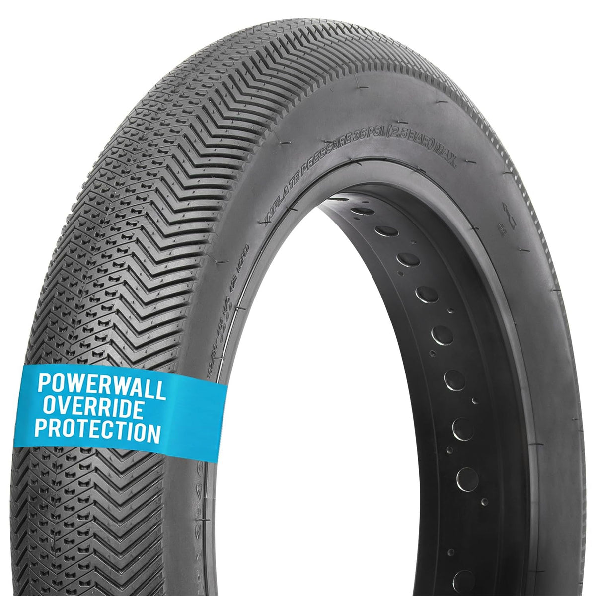 Vee Tires Trooper E-Bike Tire, 20" x 4" Bike Tire, Black 1