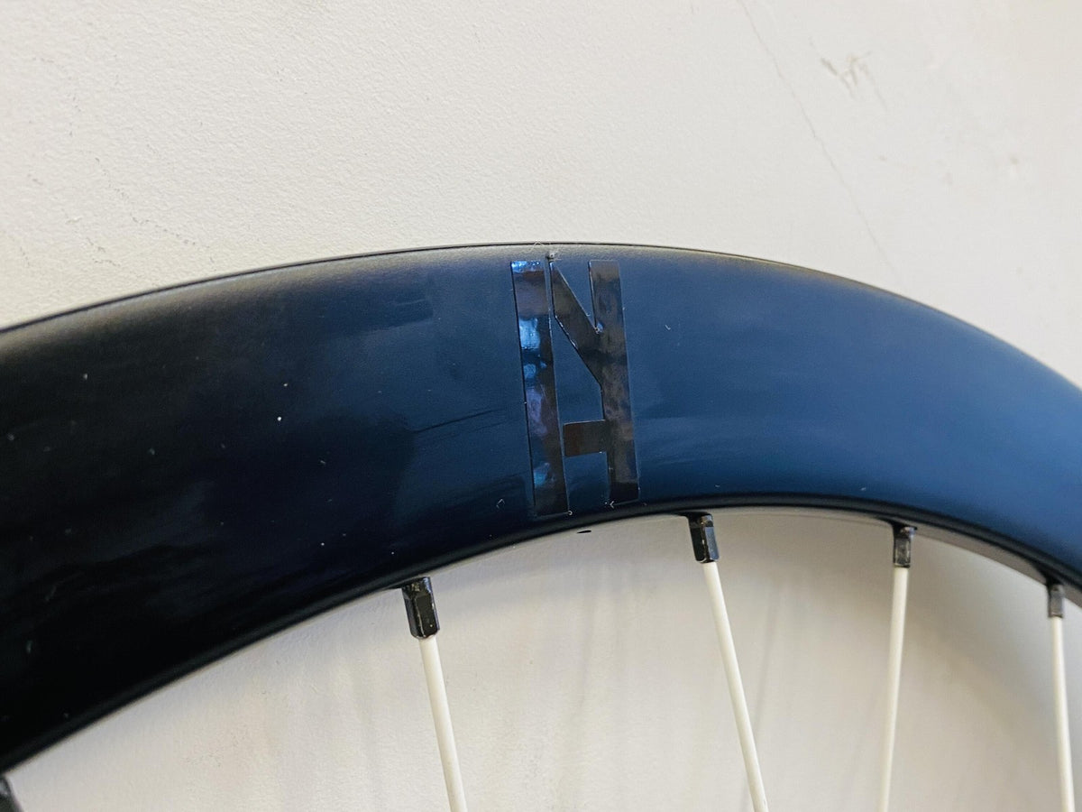 H+ Son Track Wheelset 32h Fix/Fix NMSW Soma Hubs Black White Spokes - Light Wear 3
