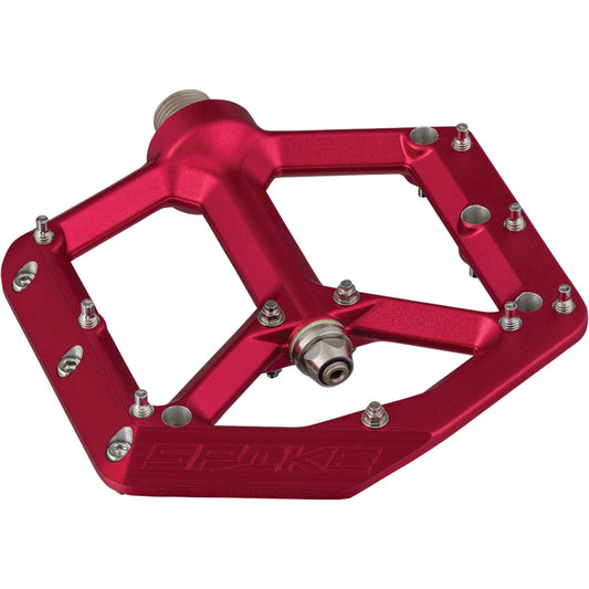 Spank Spike Pedals - Platform, Aluminum, 9/16", Red 1