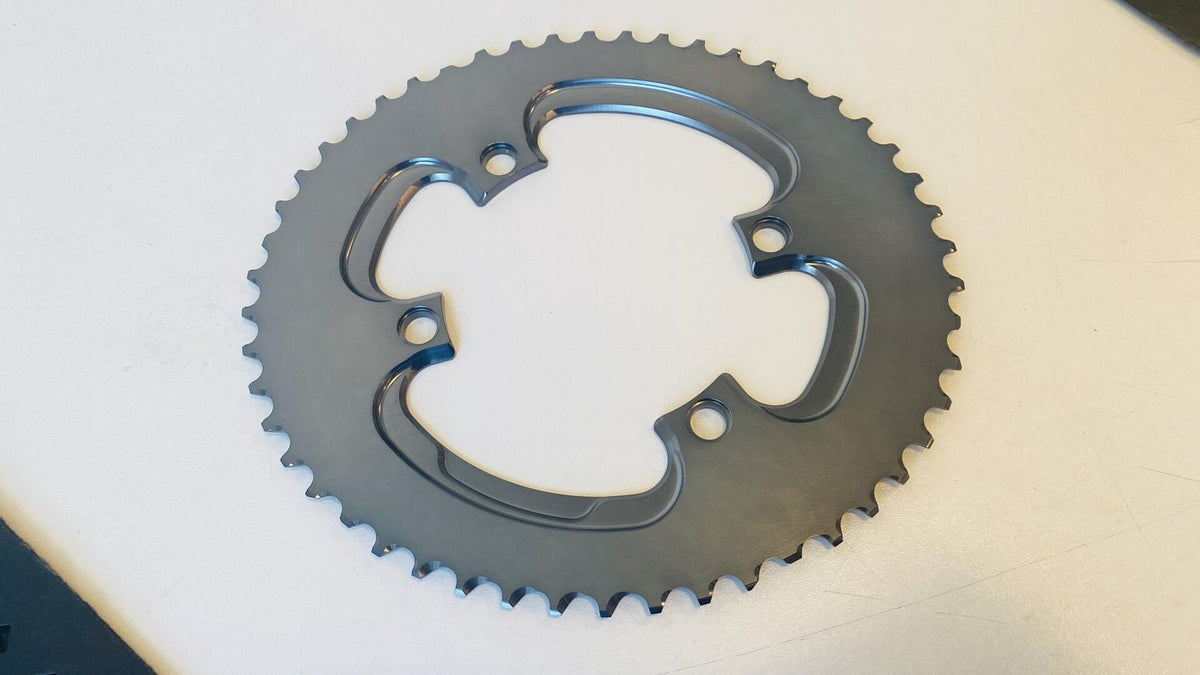 absoluteBLACK Winter Oval Road 110bcd 4-bolt Chainring 50t - Black 2