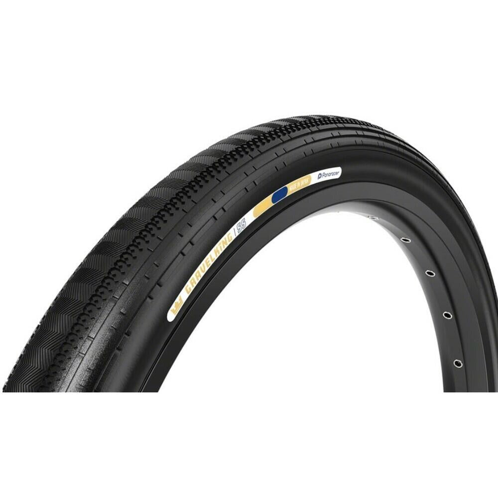 Panaracer GravelKing SS Tire 700x40 Tubeless Folding Black Semi-Slick 1