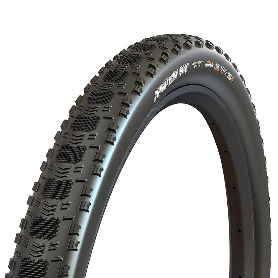 Maxxis Aspen ST 700x55 Gravel Tire HYPR-X EXO Tubeless Folding Black 1