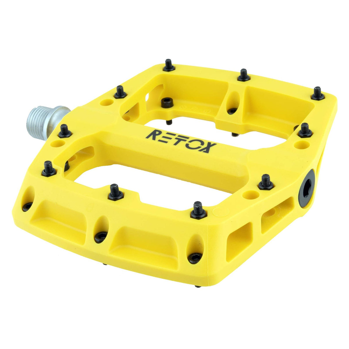 Origin8 Retox Platform Pedals, 9/16", Yellow 1