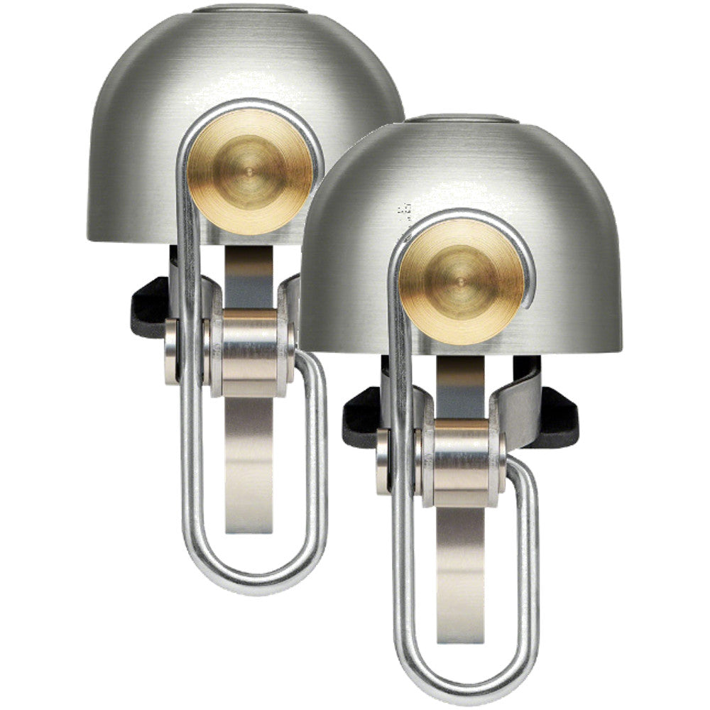 2 Pack Spurcycle Original Bell 22.2-31.8mm Bar Clamp Raw/Gold Brass Alloy 1