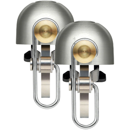 2 Pack Spurcycle Original Bell 22.2-31.8mm Bar Clamp Raw/Gold Brass Alloy 1