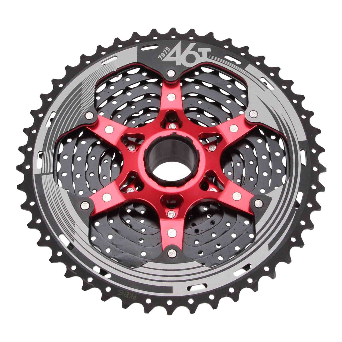 Sunrace CS-MX 11s 11-46t Cassette 11-Speed Wide Ratio Black/Red 2