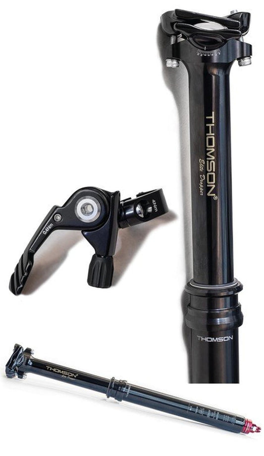 Thomson Covert Elite Dropper Seatpost + Remote - 30.9mm x 100mm Travel, Black 1