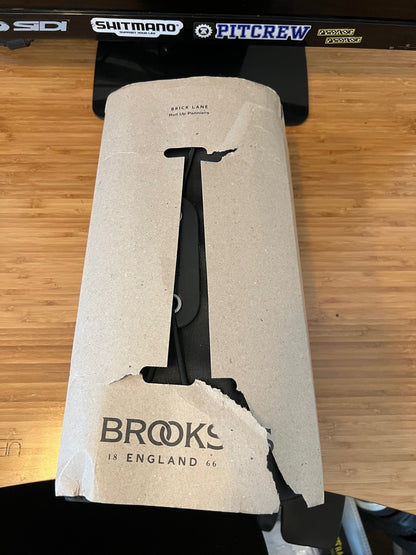 Brooks Brick Lane Roll-Up Pannier Black-Black Canvas w/ Leather Belts 8
