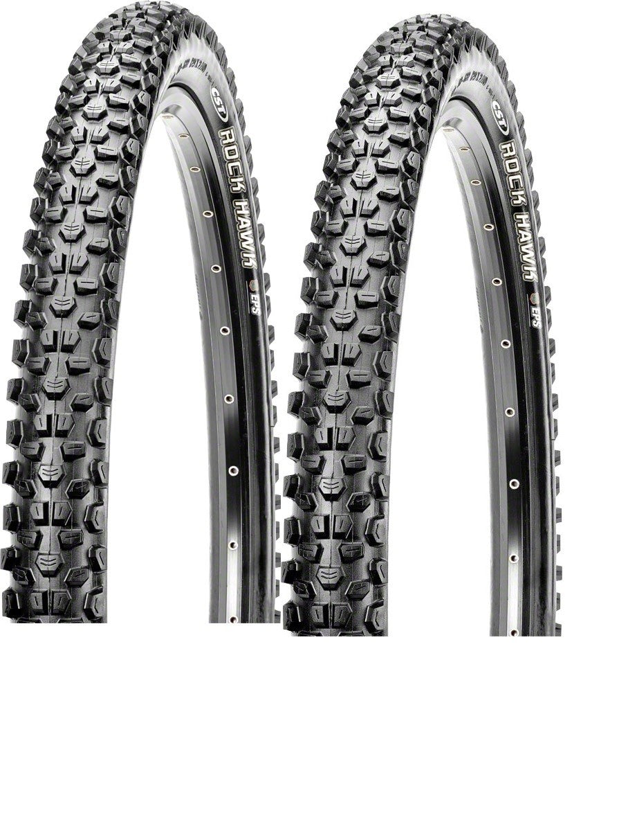 PAIR of CST Rock Hawk All Condition Trail Mountain Bike Tire - 26 x 2.25 / Wire 1