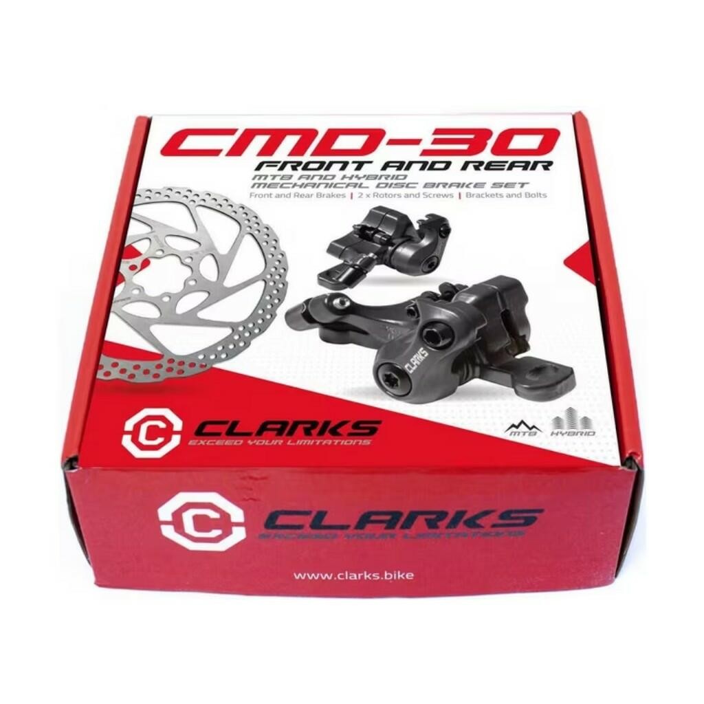 Clarks CMD-30 Mechanical IS Disc Brake Caliper Front/Rear Set w/ 160mm 1