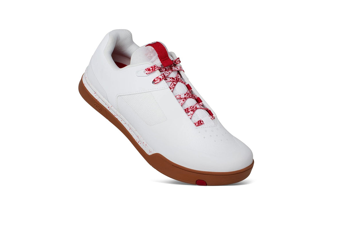 Crank Brothers Mountain Shoes MALLET LACE WHITE / RED - GUM OUTSOLE SPLATTER 1