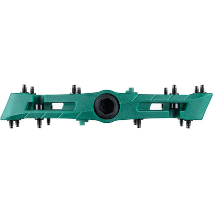 Raceface Chester Large Platform Pedals Cr-Mo Spindle 9/16" Green Pair 2