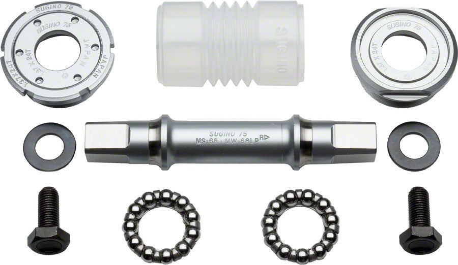 Sugino 75 Track 68x109mm English Bottom Bracket Set: with Cups Boxed 1