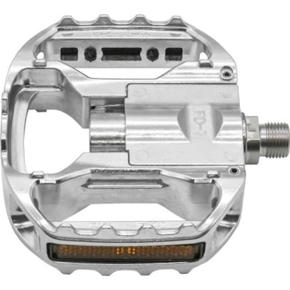 MKS Japan FD-7 Wide Folding Platform Pedals, 9/16", Silver 4