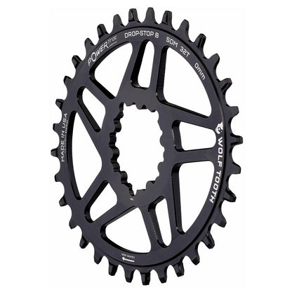 Wolf Tooth Elliptical Direct Mount Chainring 30T, DS B, SRAM 3-Bolt Boost, 3mm 2