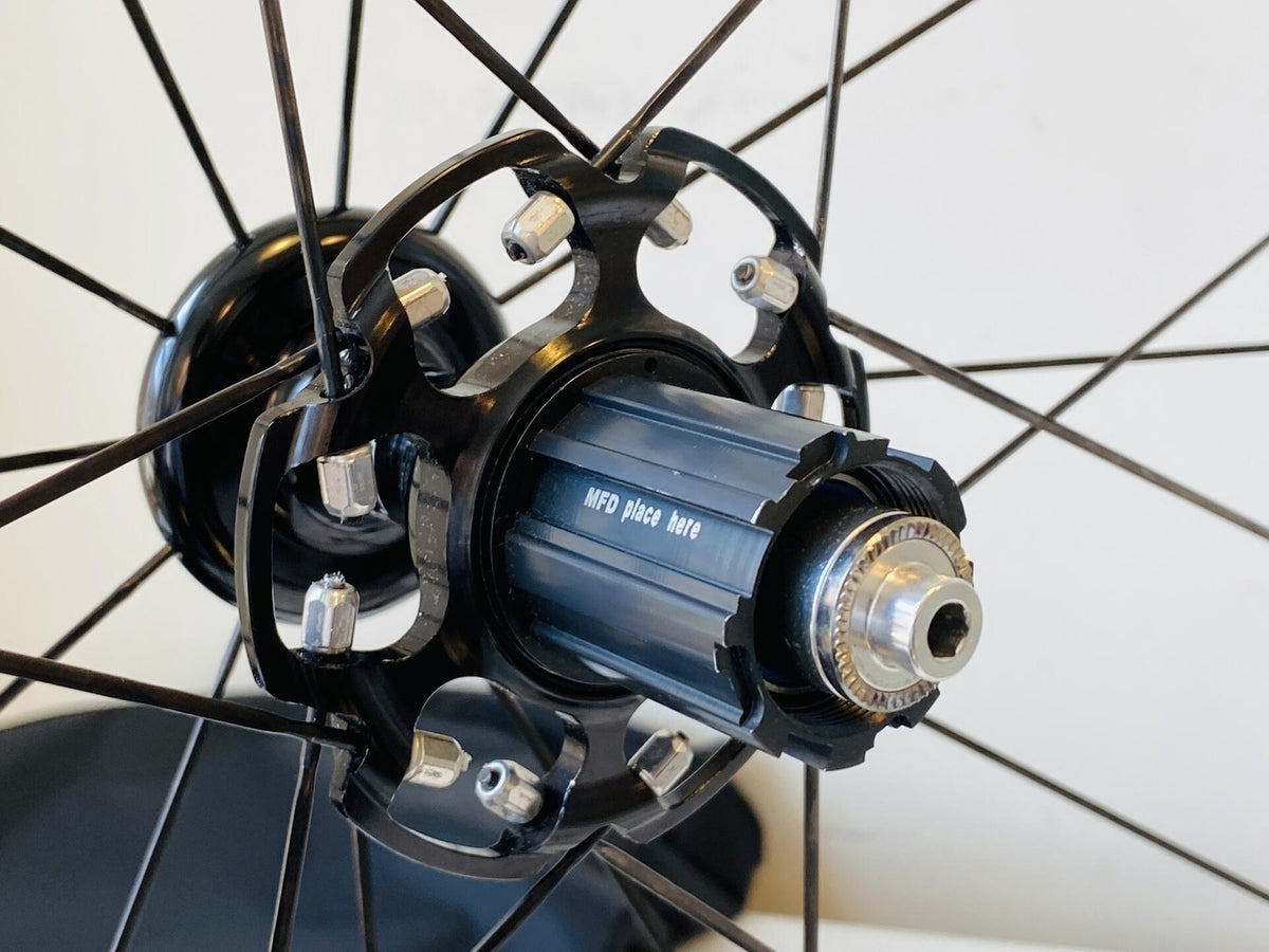 3T Mercurio 40 LTD Stealth Black Tubular Carbon 700c Rear Wheel 10/11s Multisys 6