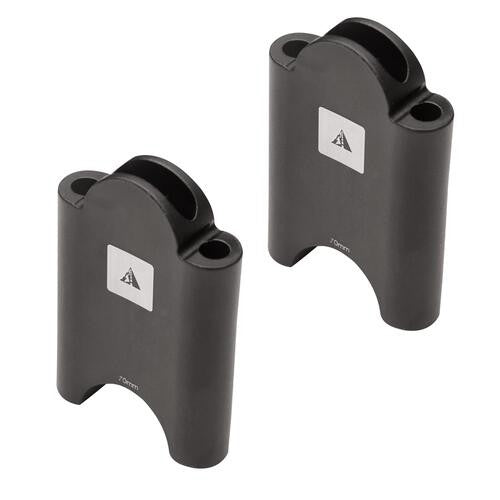 Profile Design Aerobar Bracket Riser Kit 70mm w/ Bolts Pair Triathlon TT 1