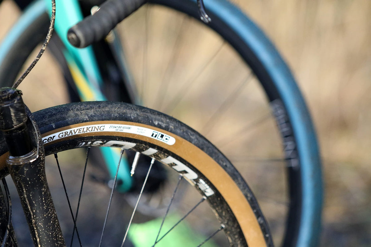 Panaracer GravelKing Slick Tire 650b x 42, Tubeless, Folding, Black/Brown 3