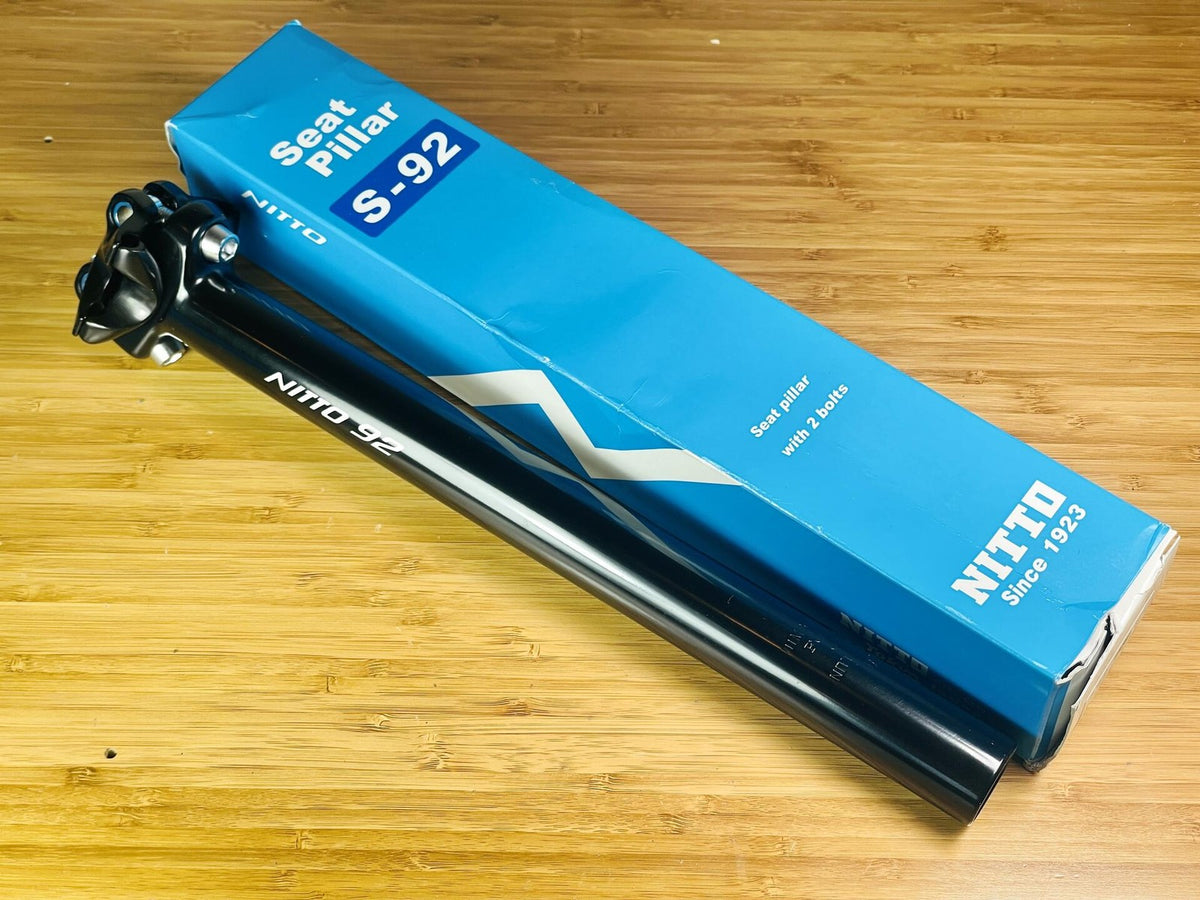 NOS Nitto S92 Alloy Seat Pillar Post 300 x 27.2mm - Black 1