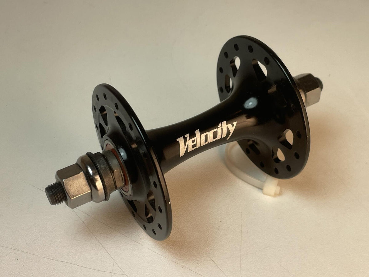 NOS Storage Worn Velocity Front Track Hub 32h x 100mm - Black 2