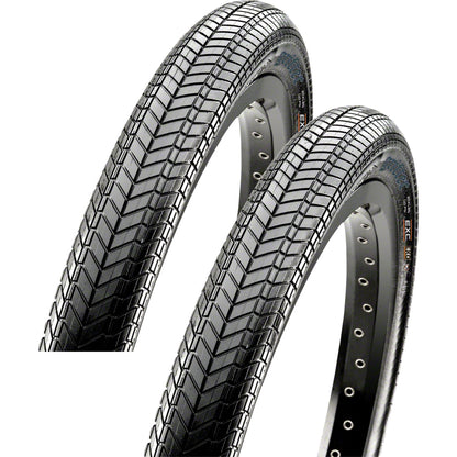 Pack of 2 Maxxis Grifter Tire Clincher Folding Black 2 Ply Dual Compound 1