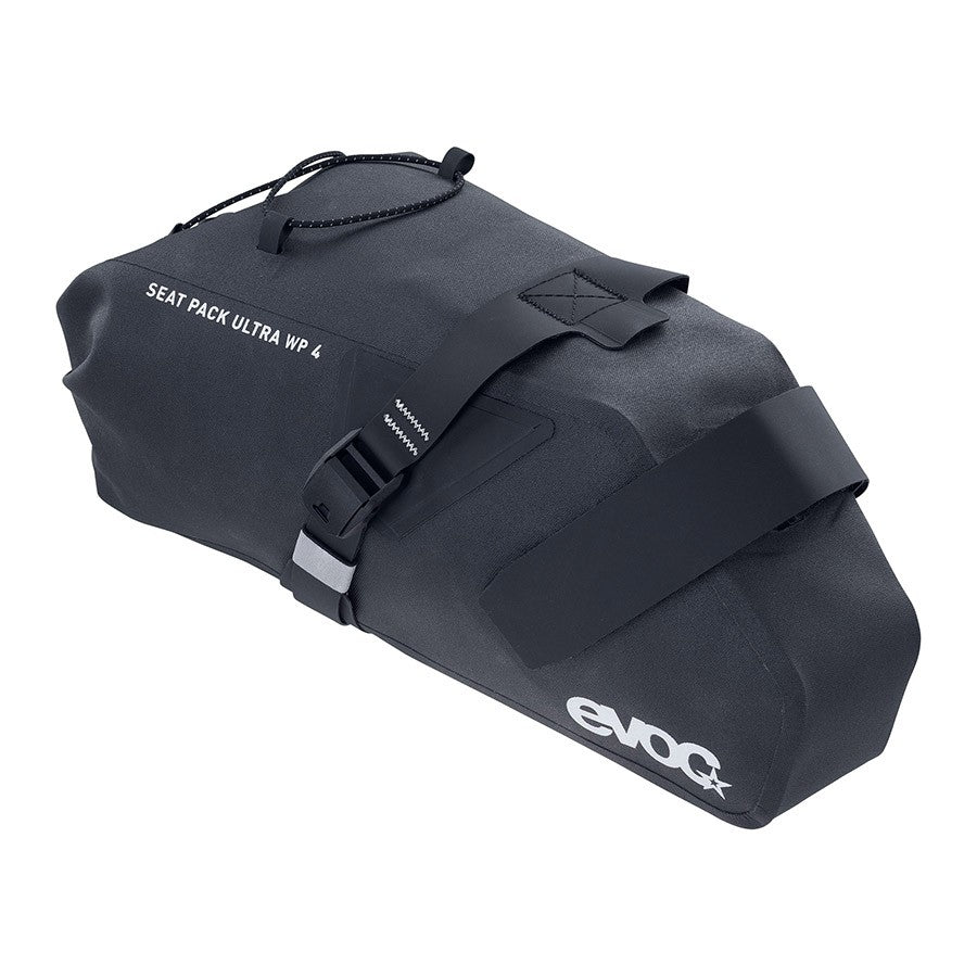 EVOC Seat Pack Ultra WP 4L Waterproof Black Seat Bag with Strap Mount 1