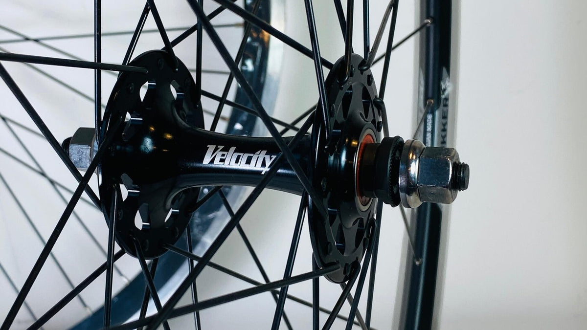 Velocity CHUKKER 700c Clincher Fixie Wheelset 36-F 48-R 100/120 - Black 5