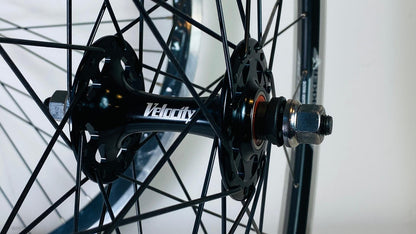 Velocity CHUKKER 700c Clincher Fixie Wheelset 36-F 48-R 100/120 - Black 5