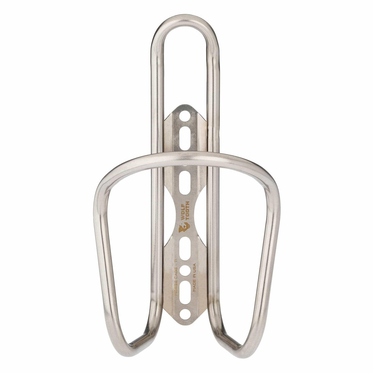 Wolf Tooth Components Morse Bottle Cage - Titanium - Made in USA 2