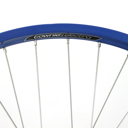 Electra Townie Go! 8i 26 Front Wheel, Clincher, Center Lock Disc, QR, Aluminum 7