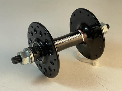 NOS Fuji CGC High Flange Front Track Hub 24h 100mm - Black 2